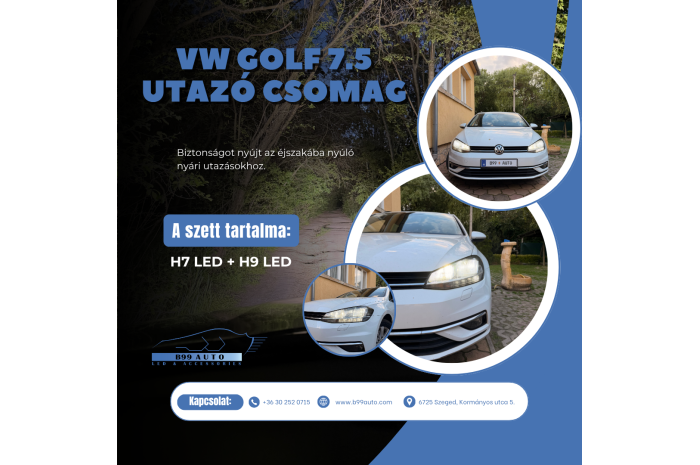VW Golf 7.5 utazó csomag